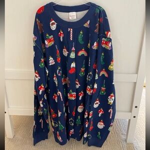 Hanna Andersson Christmas Pajama Top, adult large